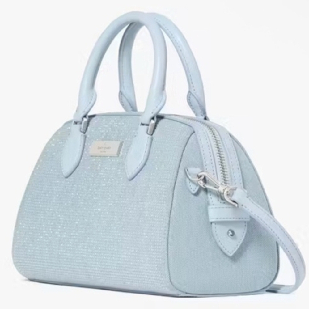 Kate Spade Madison Studded Denim Satchel Bag NWT - Picture 4 of 9